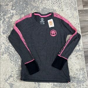 NWT Gray and Pink Women’s Shirt by American Fighter